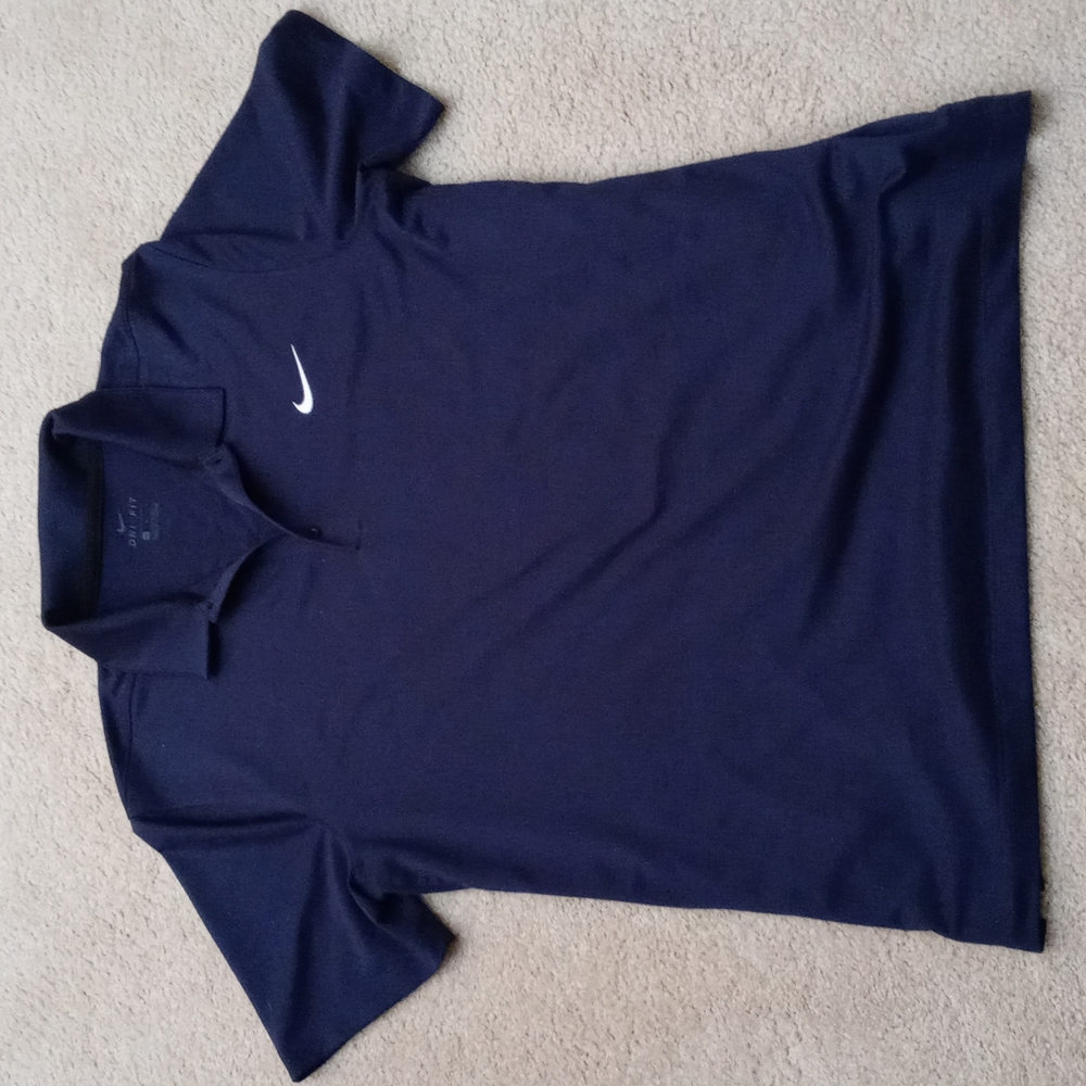 Dark blue Nike dri-fit polo